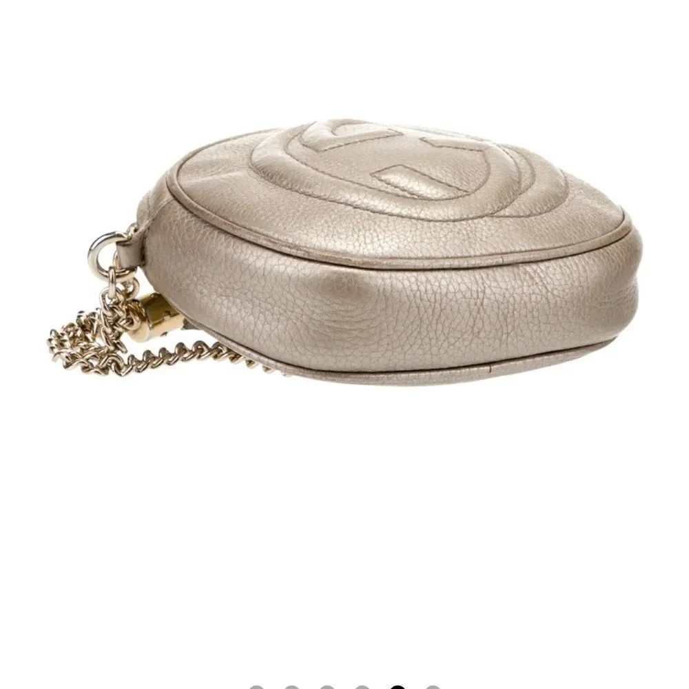 Gucci Mini SoHo Crossbody Chain Bag - Gold - Picture 4 of 11
